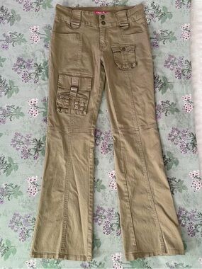 Vintage Zana-Di Y2K Tan Cargo Pocket Pants 🤎